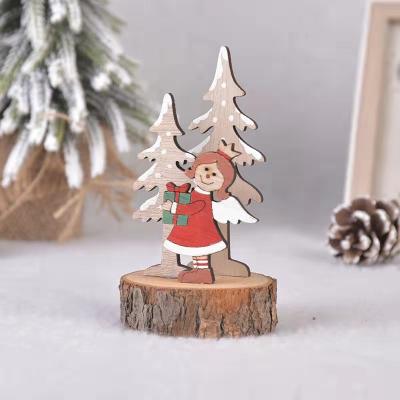 China Factory direct ship handcrafted CIA Christmas tree wooden board for gifts and decoration for sale