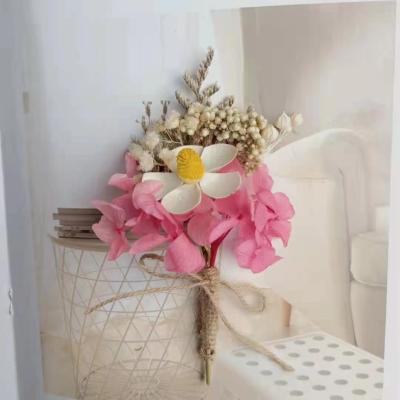 China Customized Designs Decorative Flower Bouquet Mini Eternal Roses Preserved Dried Flowers Bouquet For Valentine Gifts for sale