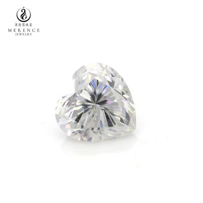 China Jewelry Making Merence Jewelry Wholesale 2ct D Color Vvs Heart Cut White Moissanite 6*12mm Lab Grown Diamond for sale