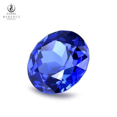 China Jewelry Making Merence Jewelry Synthetic Stone Price Round Brilliant Cut Shape Sapphire Gemstone Loose Stone Lab Created Gems Grown Sapphire for sale