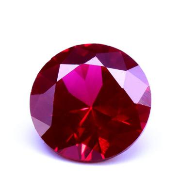 China Jewelry Making In Merence Jewelry Factory Direct Turned Brilliant Cut Synthetic Corundum Gemstone #8 Loose Ruby for sale