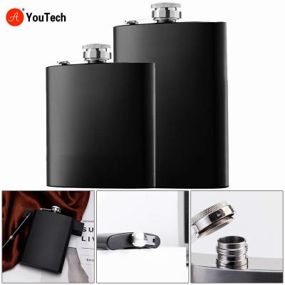 China Large Capacity Modern Travel Bottle Wine Liquor Whiskey Stainless Steel Pocket Flask Hip 6/8oz Portable Useful Drinker Bottle for sale