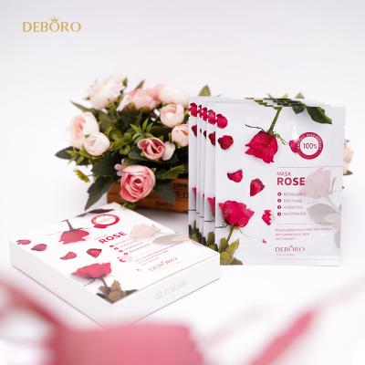 China UK Moisturizer Rose Plumping High Quality Moisturizer Private Label Hydrate Face Mask Facial Organic Face Mask for sale