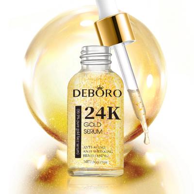 China Anti Aging Anti Aging Private Label 3 in 1 100% Pure Vitamin C Retinol Serum Face Reduce Fine Lines Hyaluronic Serum 24K Gold Serum for sale