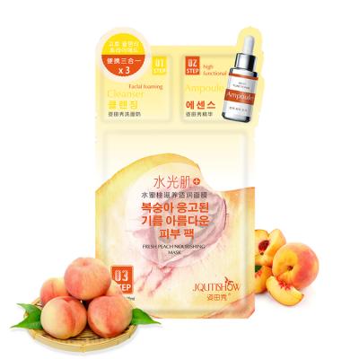 China OEM/ODM Nourishing Anti-Wrinkle Anti-Wrinkle Mask Skin Care Peach Leaf Organic Face Mask for sale