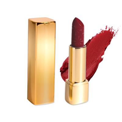 China Private Label Waterproof Pigment Highly Customizing Matte Lipstick Cosmetic Makeup Lipstick Long Lasting Waterproof for sale