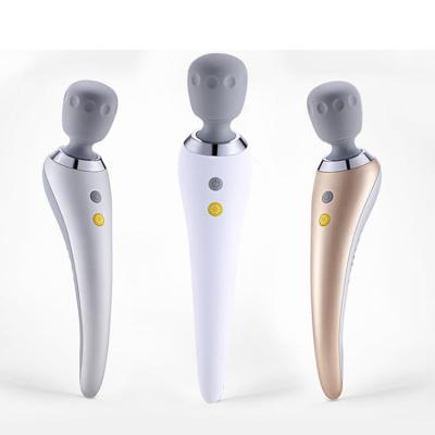 China Handheld Waterproof Electric Magic Wand Silicone Massager Full Body Cordless Soft Magic Wand Massager for sale