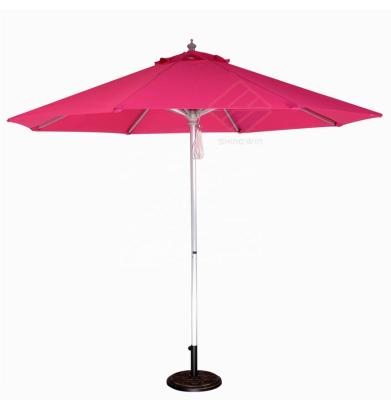 China Large quality modern aluminum patio outdoor umbrella with 8 panels for long use cafe market restaurant hotel sun beach garden for sale