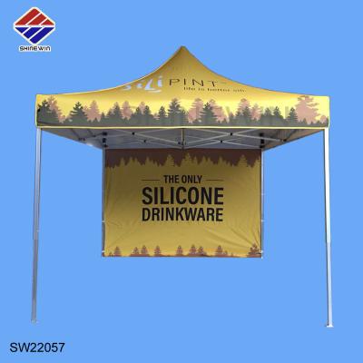 China Outdoor Sunshade Furniture 3mx3m Aluminum Pop Up Tent With Custom Printed Logo For Outdoor Shade Events for sale