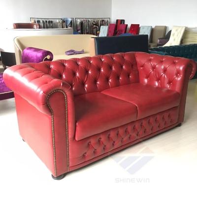 China Good Quality Leather Sofa Bed Couch With Buttons For Club Restaurant Hotel Apartment Room Sofa Living Furniture for sale