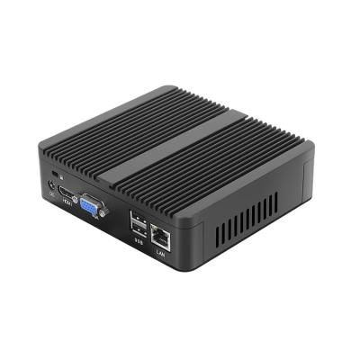 China For Home And Student Mini Pc Computer Case Metal Recessed Fanless Chassis Industrial Computer All In One Pc for sale