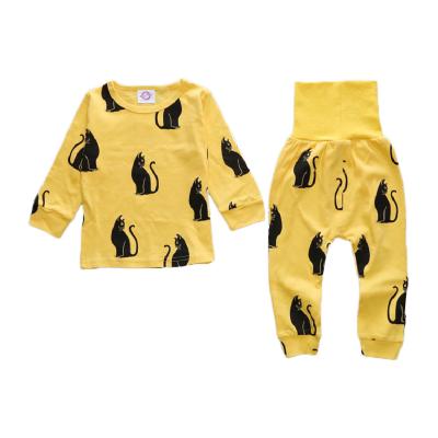 China Breathable Baby Kids Cotton Pajamas Cotton For Baby 2 Pcs Baby Pajamas Set for sale