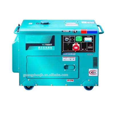 China High Power Electric Silent Home Diesel Generator 3.5kw 5.5kw 6.5kw 6.5kw 10kw Large Start Generator Suitable for All Scenarios for sale