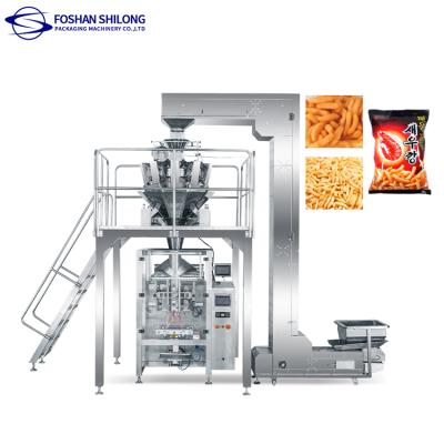 China Easy Operation Vertical Four Roll Film Pellet Packing Machine Side Seal Pellet Pouch Weigh Pack Label for sale