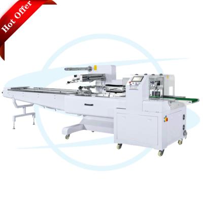 China Automatic Horizontal Food Flow Wrapping Machine Pillow Packing Machine For Food for sale