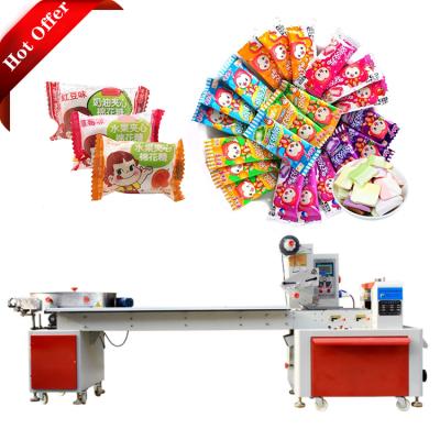 China Horizontal Automatic Food Pillow Bag Candy Packing Machine Candy Flow Packing Machine for sale