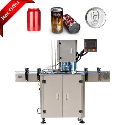 China Thin Noise Tin Can Sealing Machine Soda Sealing Food Can Beer Plastic Plastic Top Machine Automatic Shake for sale