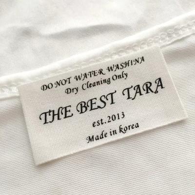 China Sustainable High Quality Custom Fashion Clothing Label Name Label Neck Label Customized For Bags Jeans Te koop