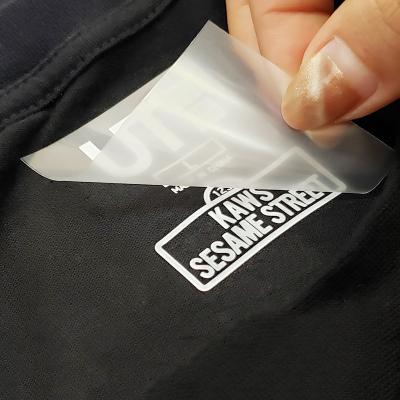 中国 Quick sample and eco-friendly high quality iron on heat transfer label with your own LOGO COLOR heat transfer printing 販売のため