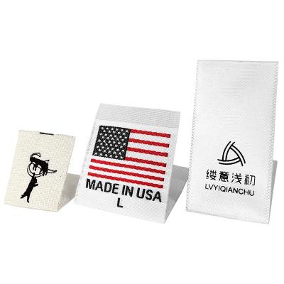 China High Quality Customized Washable For Small Quantities Custom Printed Woven Bottle Labels Label Te koop