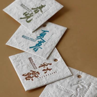 China 2021 Viable Paper Label Embossed Package Envelopes And Hang Tags Garment Hair Hangtag With Cheap Price Te koop