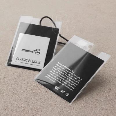 China High Grade Sustainable Garment Tags Cardboard Swing Tickets Black White Hang Tags Kraft Hang Tag Te koop