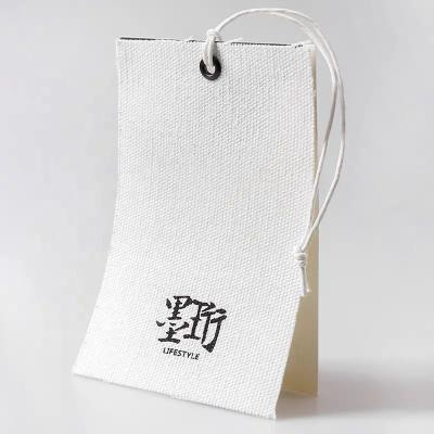 Κίνα Sustainable Fabric Recycled Plastic Garment Accessories Hang Tag Clothing Tag Swing String Seal Bags Custom Cotton Customized Shoes Hang Tag προς πώληση