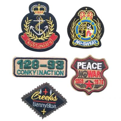 Cina hot sale 3D blue embroidered patches embroidery patch for 100% safety in vendita