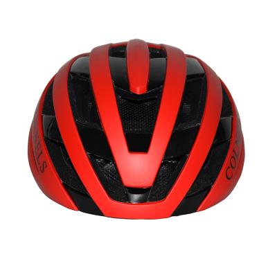 China Red Black PC+EPS Lightweight Wear In Mold Professional Bike Helmet CPSC CE Approved for sale