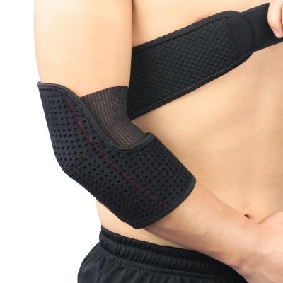 China Cheap Adult Medical Joint Arm Elbow Support Brace Pads Adjustable Breathable Health Care Golf Elbow Support for sale