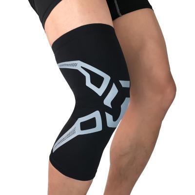 China High Compression Manufacturer Customized Logo Printing Adjustable Gym Knee Brace Elastic Breathable Compression Leg Sleeve Knee Support for sale