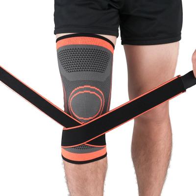 China Sports Pressure Pad Knee Brace Compression Sleeve Work Comfortable And Breathable Nylon Material Knee Compression Sleeve for sale