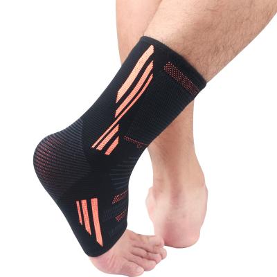 China Hot Elastic Nylon Sport Safety Ankle Brace Ankle Sleeve Customized Logo Compression Support Ankle Brace For Fitness Injury Recovery Joint Pain Relieve for sale