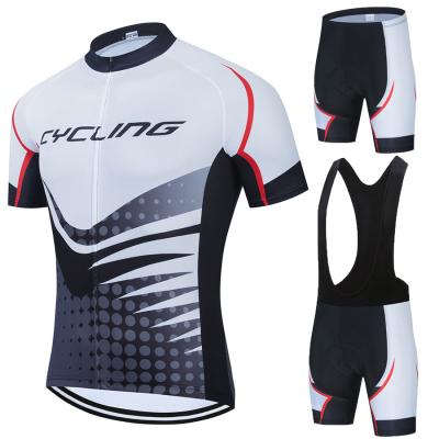 China Summer Breathable Cycling Wear Short Sleeve Suit Quick Dry Mtb Wear Cycling Set for sale