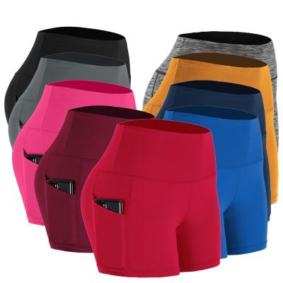 China Running Gaiters Womens Gym Shorts Yoga Gaiters Butt Breathable Compression Short Pants for sale