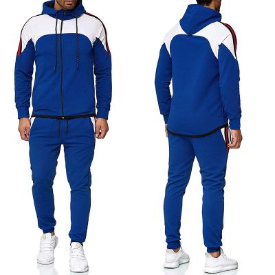 China Best Selling Fleece Tech Breathable Jogging Suits Custom Men's Simple Striped Sportswear Sportswear Gym Tracksuit for sale