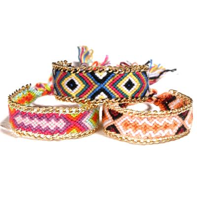 China Wholesale Cheap FASHIONABLE Jewelry Handmade Macrame Accessories Women Men Fashion Factory Bohemian Gold Braided Friendship Bracelets Charm for sale