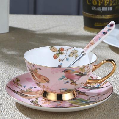 China Quality Disposable Chinese Supplier Classic Style Bone China Cup and Saucer for sale