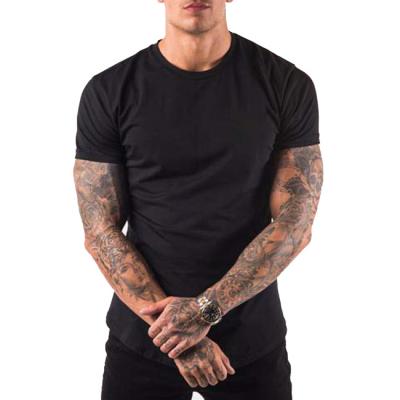 China Factory Price Fashion High Quality Men's T-shirts Anti-wrinkle Round Neck Mens Sports Shorts Sheaths Fitness Workout Clothing for sale