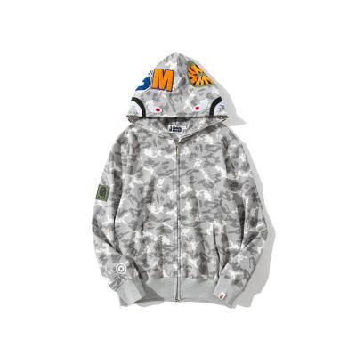 China New Waterproof Mens Shark Camouflage Digital Casual Pixel Plus Size Bape Shark Hoodie for sale