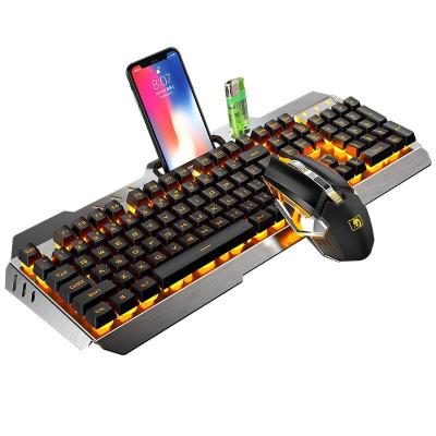 China XINMENG Waterproof Rechargeable and Luminous 670 Keyboard and Mouse Combo Suspension Touch Keyboard Esports Gaming Wireless Mechanical Mouse for sale