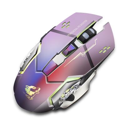 China Gaming Wolf X8 Free Wireless Mouse Gaming Mouse Office Mechanical Mouse Filling Luminescent Manufacturers Wholesale for sale