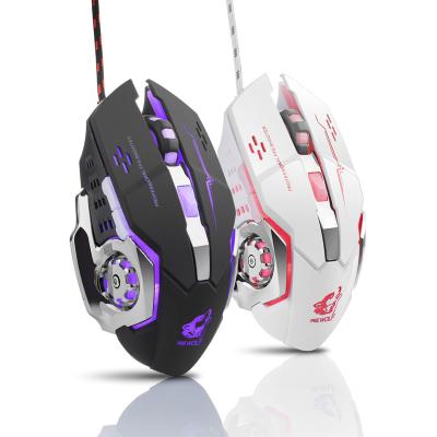 China Free Gaming Wolf V5 Wired Hand Game Computer Notebook Mouse CF LOL Mechanical Luminous Mouse Manufacturers Wholesale for sale