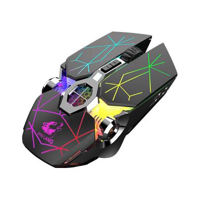 China Wolf X13 Water Cooling Luminous Machines Laptop E-sports Gaming Mouse Free Rechargeable Wireless Mouse Manufacturers for sale