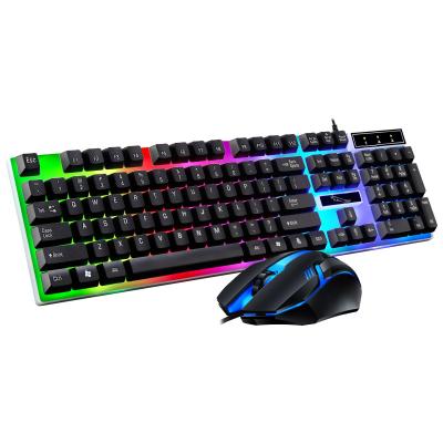 China G21B Waterproof Luminescent Suspension Grip Gaming Keyboard and Mouse Combination Esports Mechanical Gaming Keyboard and Mouse Set for sale