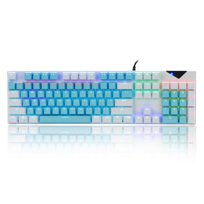 China BOZHAN LK168 Anti-ghosting Green Axis Mechanical Keyboard RGB Mixed E-sports Internet Gaming Keyboard Lightweight Computer Keyboard for sale