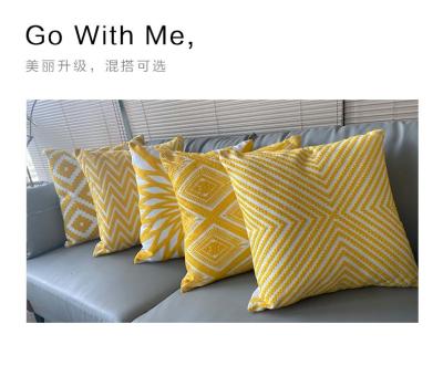 China Wholesale 45X45cm PORTABLE cotton canvas factory style luxury fashion European sofa cushions embroidery backrest pillows &cushions for sale