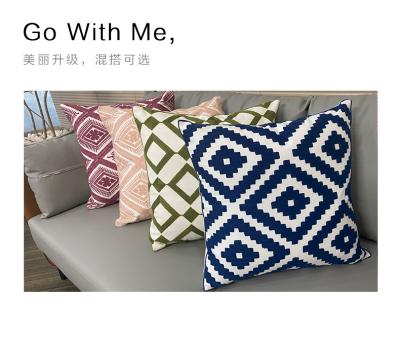 China PORTABLE NO MOQ 45X45cm cotton canvas fashion sofa cushion european luxury embroidery other function pillows and cushions for sale