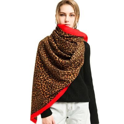 China Fashion Factory Designer 180X90cm Wholesale Leopard Print 100% Acrylic Fashion Scarf For Women Custom Scarf for sale