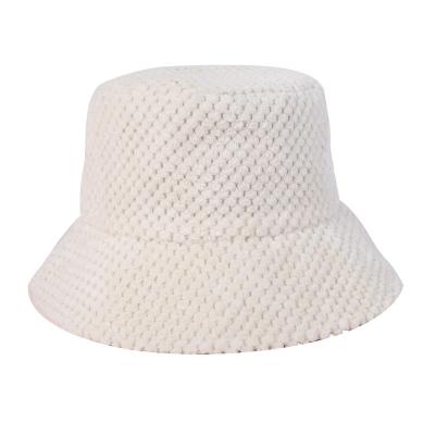 China American Top Hot Sale Casual In Stock Adults Low MOQ Colorful Empty Fluffy Bucket Hat Wholesale Fashion Blurred Unisex Outdoor Hat for sale